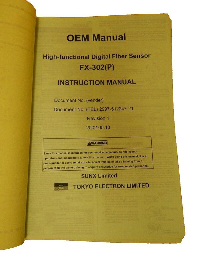 Used TEL Tokyo Electron OEM Operation Manual Set Clean Track Lithius Surplus