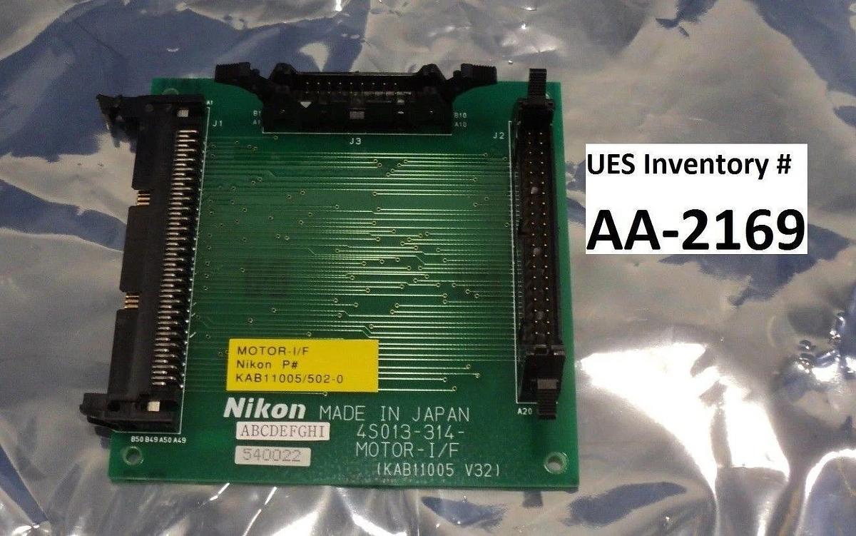 Used Nikon 4S013-314 Connector Board PCB MOTOR-I/F KAB11005 Optistation 7 Used