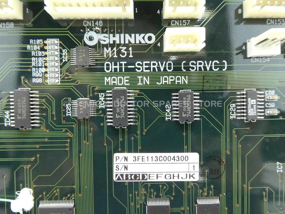 Used Shinko Electric 3FE113C004300 PCB OHT-SERVO (SRVC) M131 SRVCP v4.5 Ver. 4.5