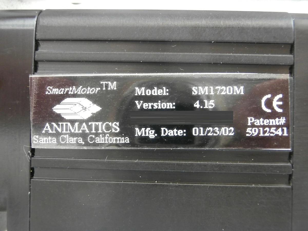 Used Ultra Motion SA-4-A.083-AB-2-K-1/4-KNOB Motor Assembly Animatics SM1702M Working