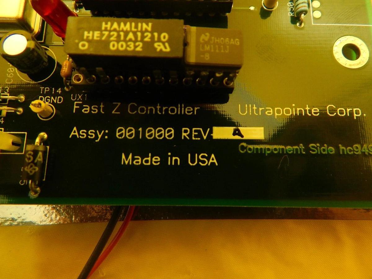 Used Ultrapointe 001000 Fast Z Controller PCB Rev. A KLA-Tencor CRS-3000 Used Working