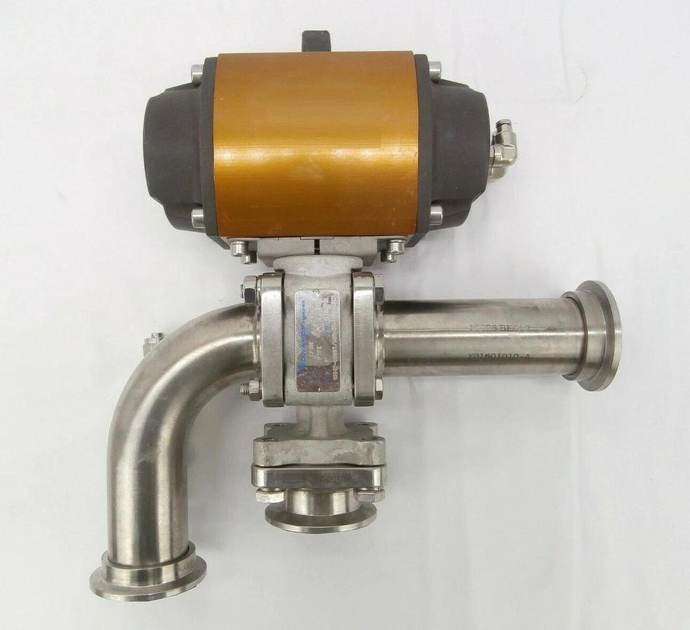 Used Flowserve 10-RDA40-1SDBEO-D Norbro Pneumatic Actuator Assembly 40R Working