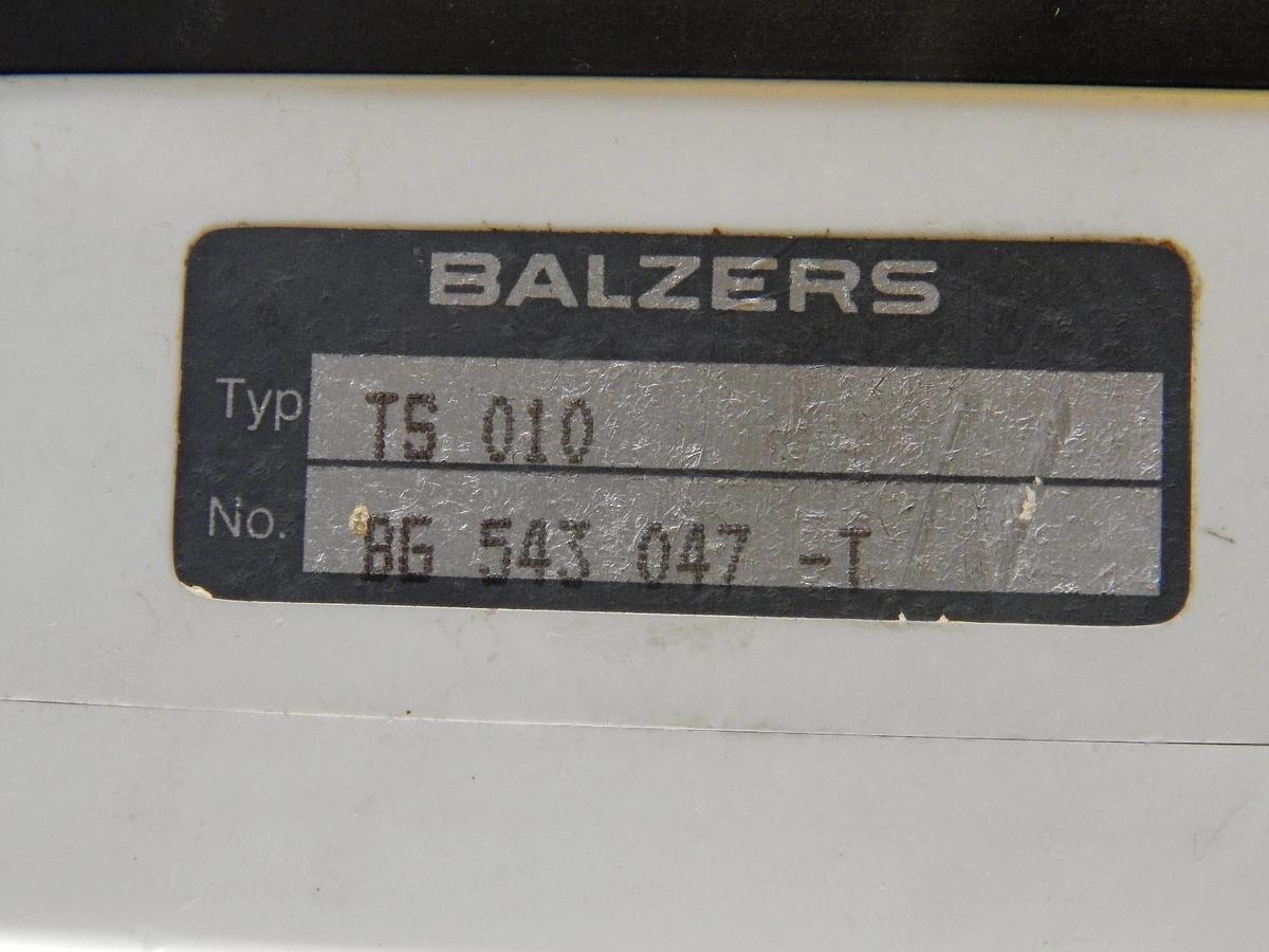 Used Balzers BG 445 013-S Cooling Lid Motor Assembly BG 545 649-T Surplus Surplus