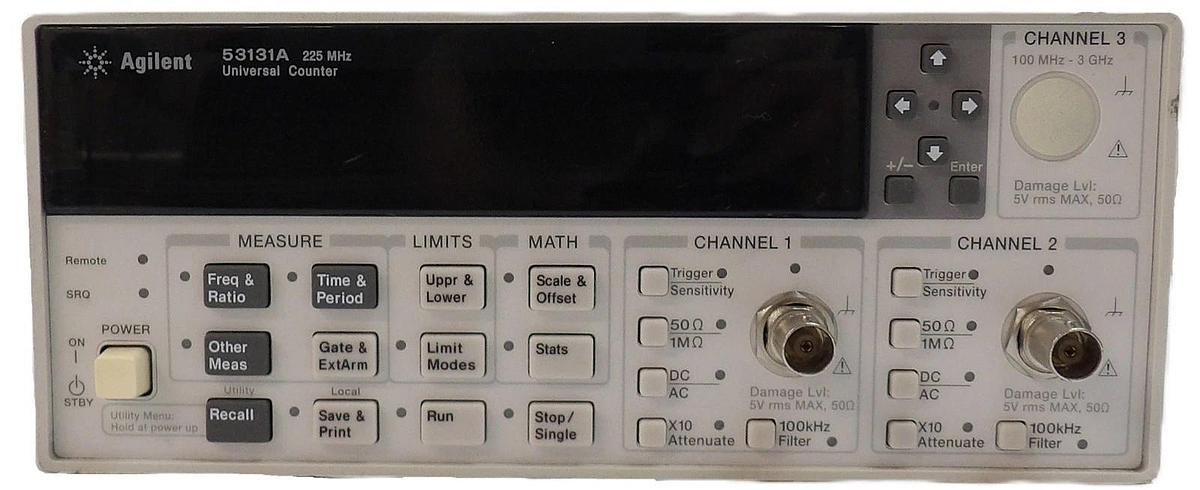 Used Agilent Technologies 53131A 225 MHz Universal Frequency Counter Spare Surplus