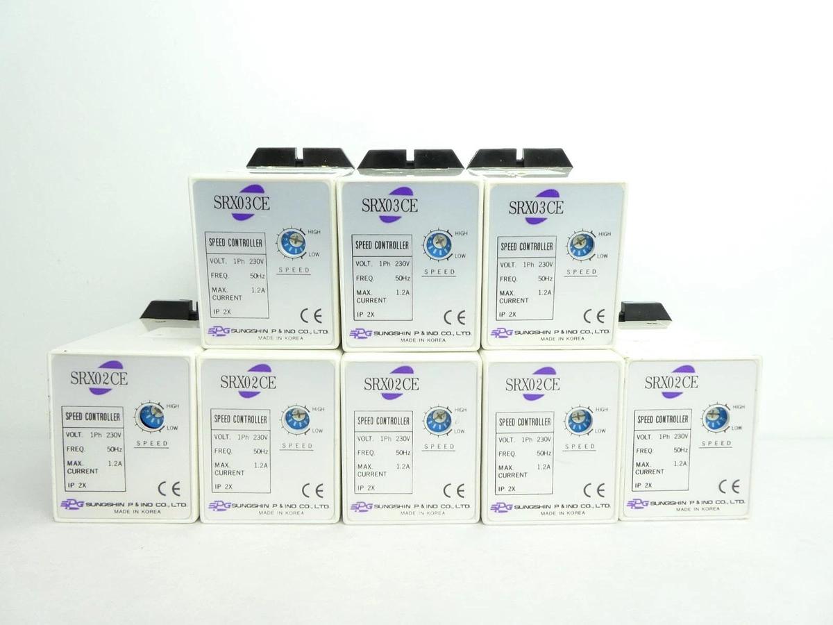 Used Sungshin SRX Speed Controller SRX02CE SRX03CE Reseller Lot of 8 Used Working