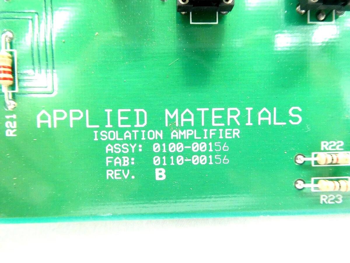 Used AMAT Applied Materials 0100-00156 Isolation Amplifier PCB Card Working