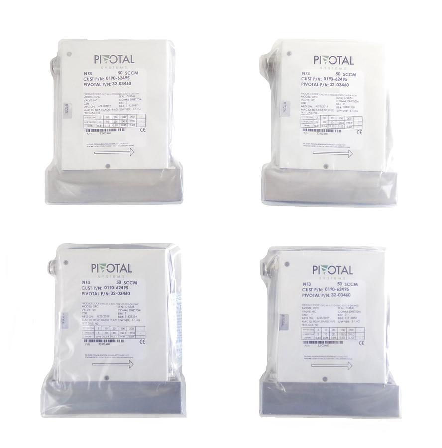 Pivotal Systems 32-03460 Mass Flow Controller MFC AMAT 0190-62495 Lot of 4 New