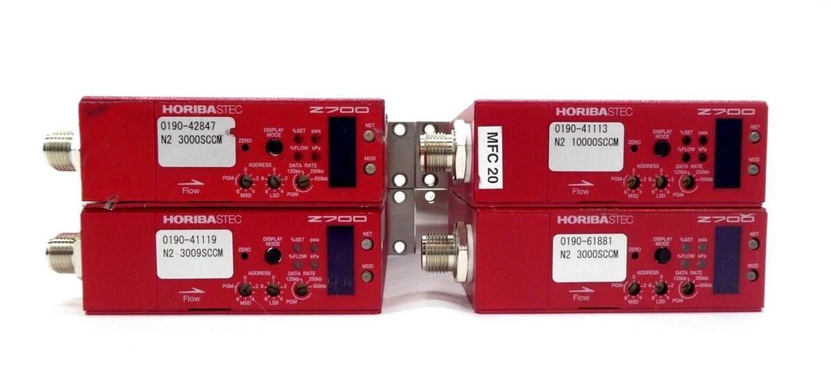 Used Horiba STEC SEC-2714AGX Mass Flow Controller MFC Z700 Reseller Lot of 4 Working