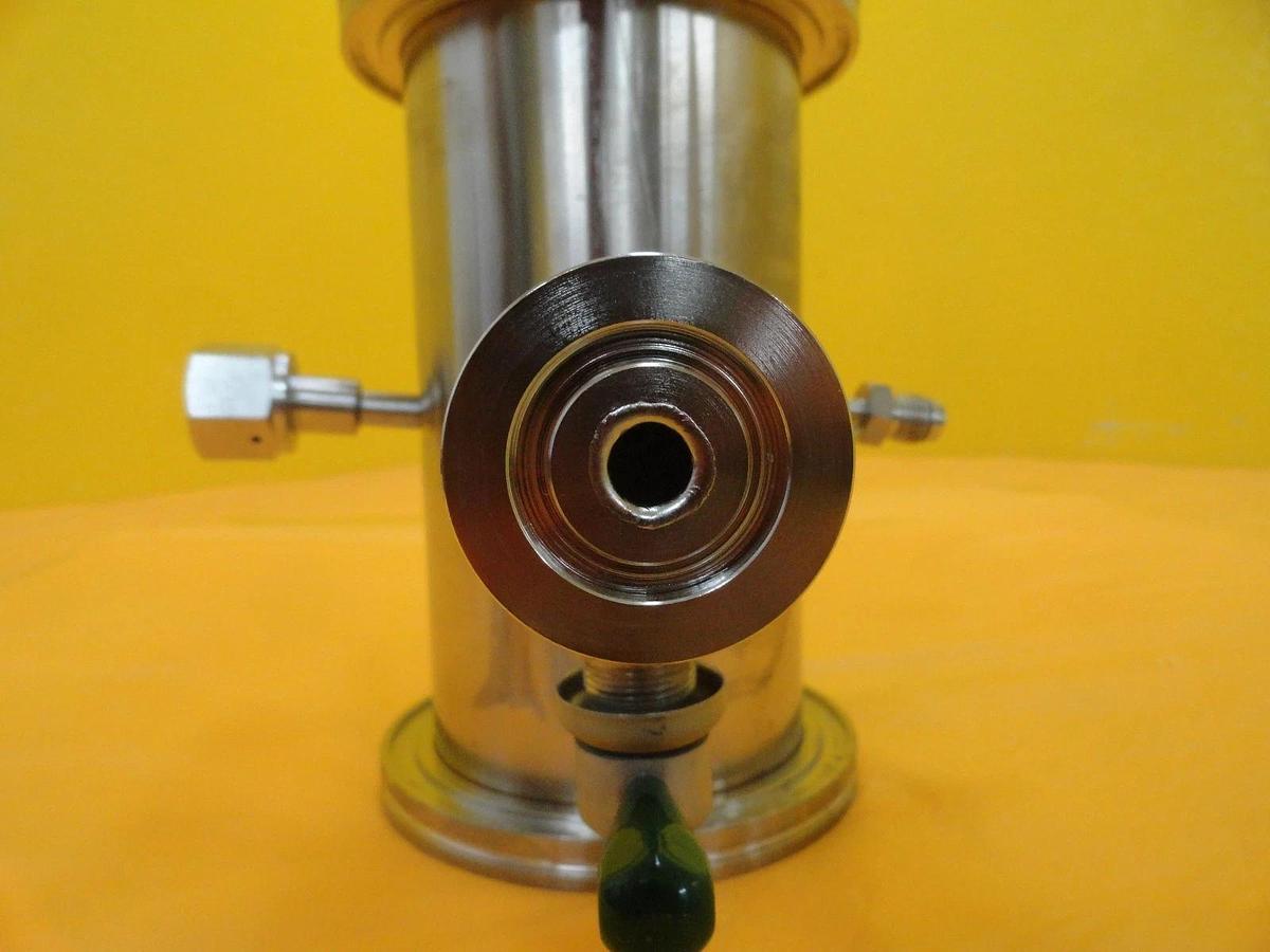Used MKS High Vacuum Tube Tee Stainless ISO100 4VCR 8VCR NW25 Nupro SS-DLTW4 Used