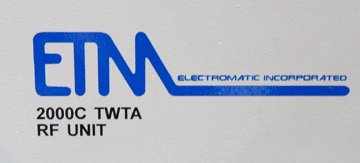 Used ETM Electromatic RF UNIT Radio Frequency Module 2000C TWTA Untested Spare