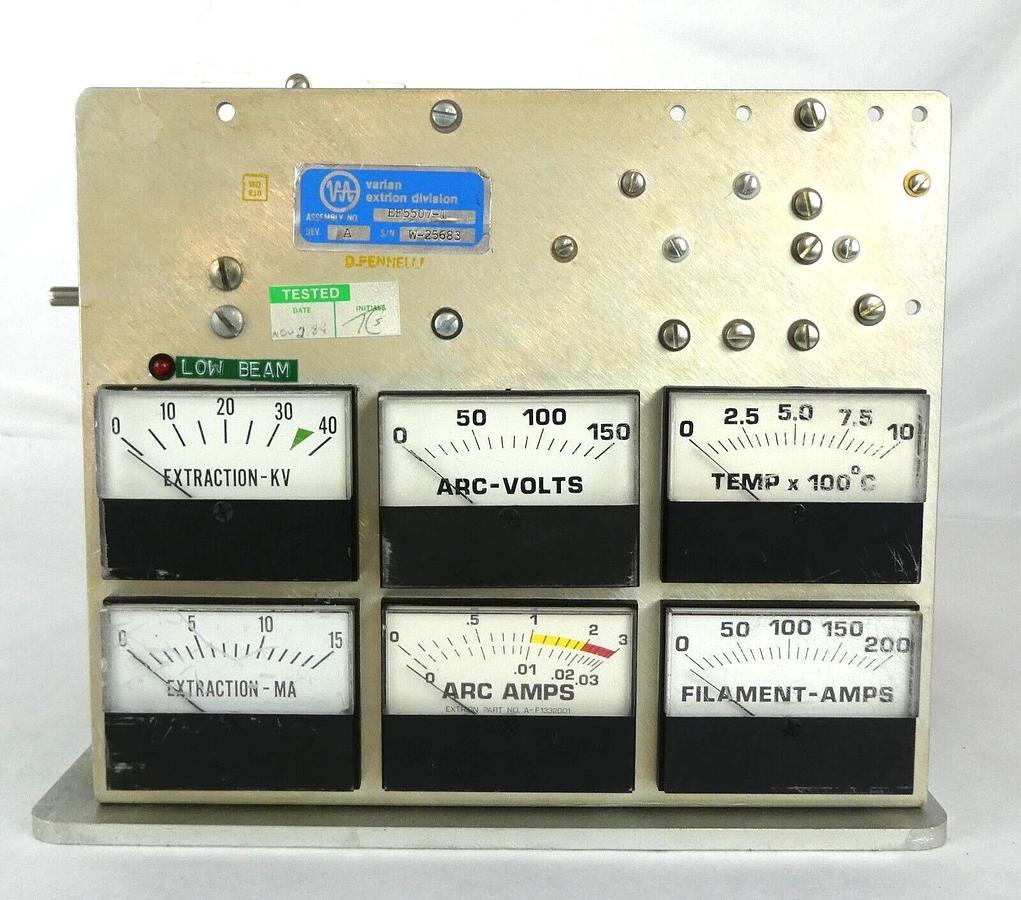 Used Varian Ion Implant Systems EF5507-1 Extraction Assembly VSEA Working Surplus