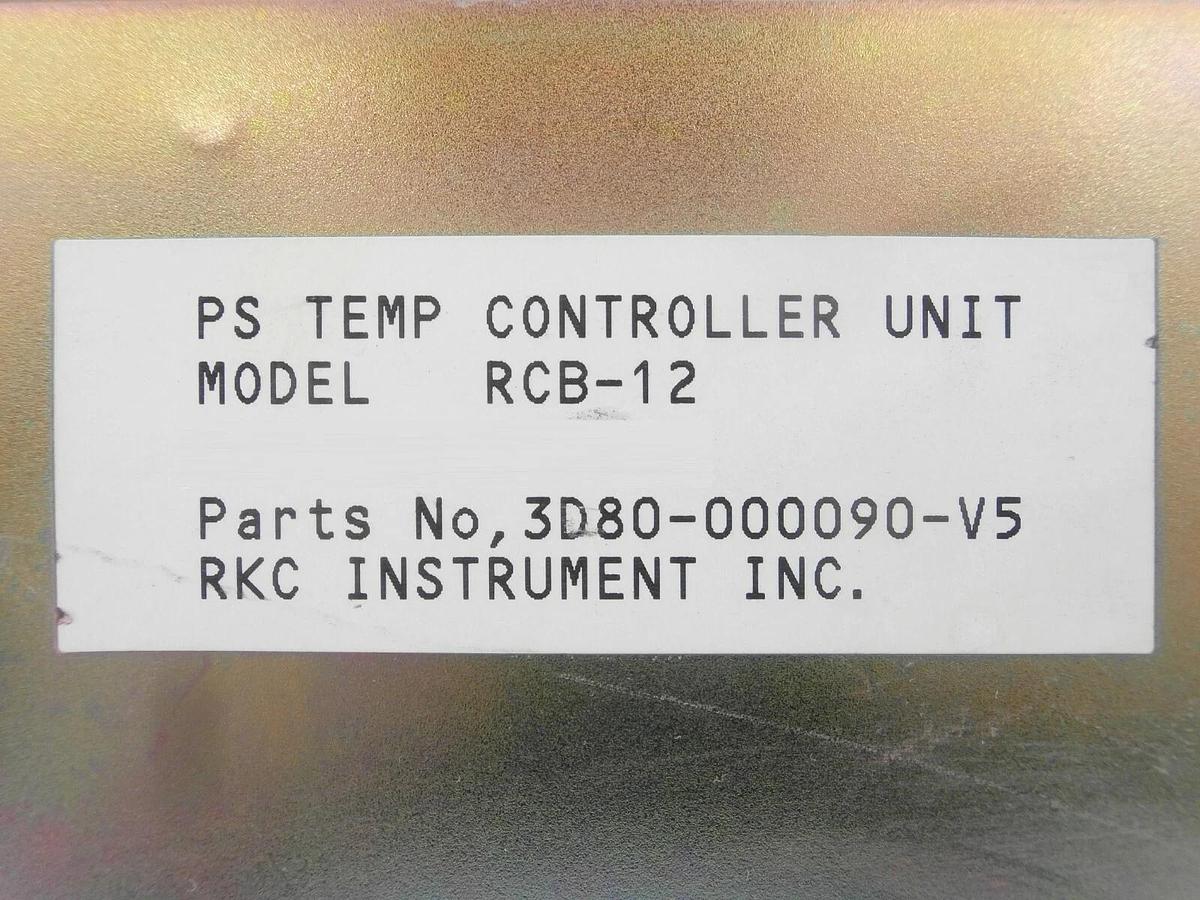 Used RKC Instrument RCB-12 PS TEMP Controller TEL Tokyo Electron 3D80-000090-V5 Spare
