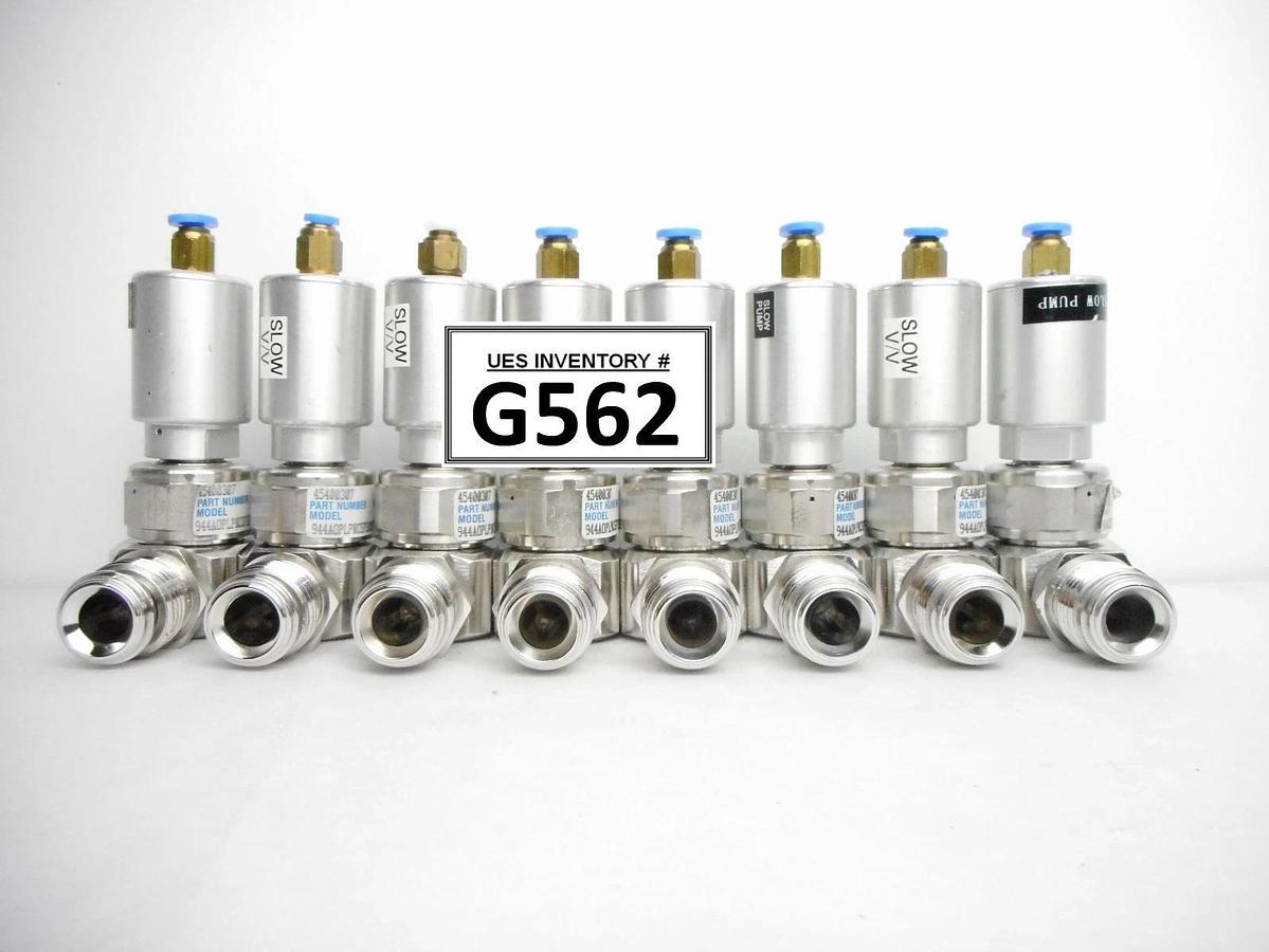 Used Parker 45400307 Diaphragm Valve 944AOPLPNCSFS8MF Reseller Lot of 8 Used Working