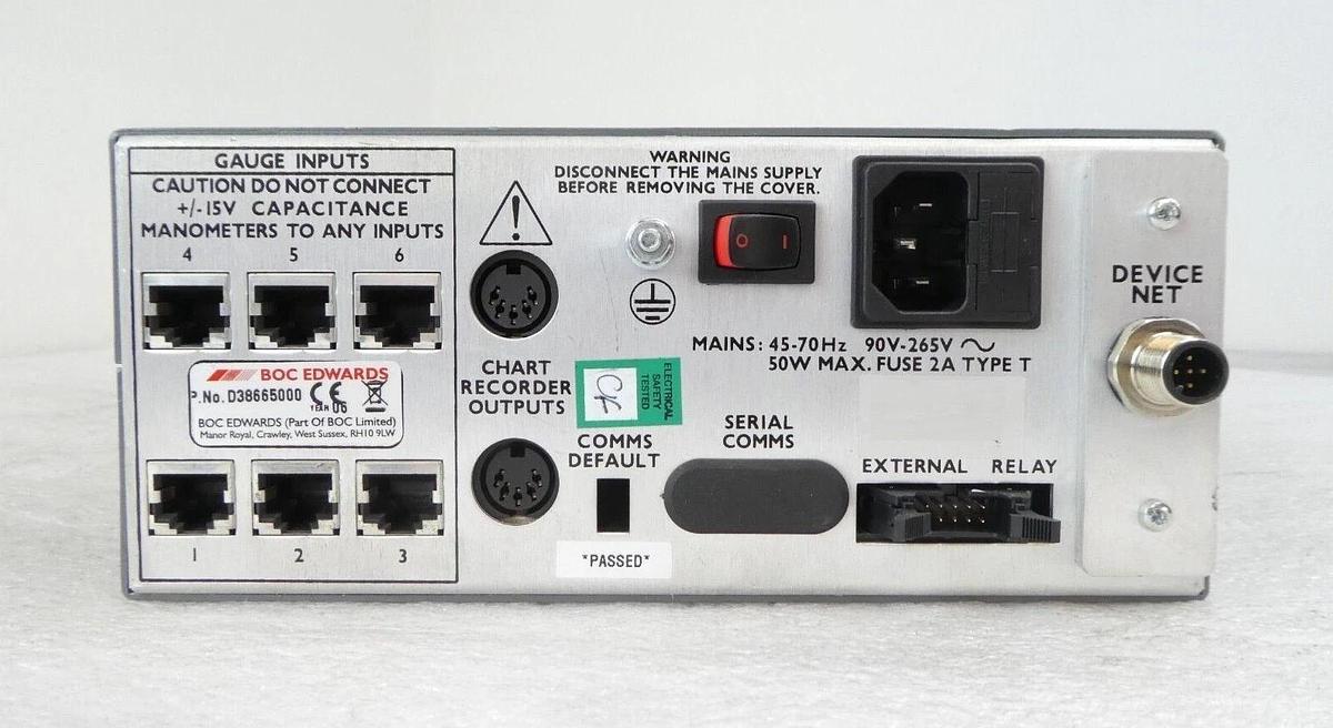 Used Edwards D38665000 Active Vacuum Gauge Controller Working Surplus