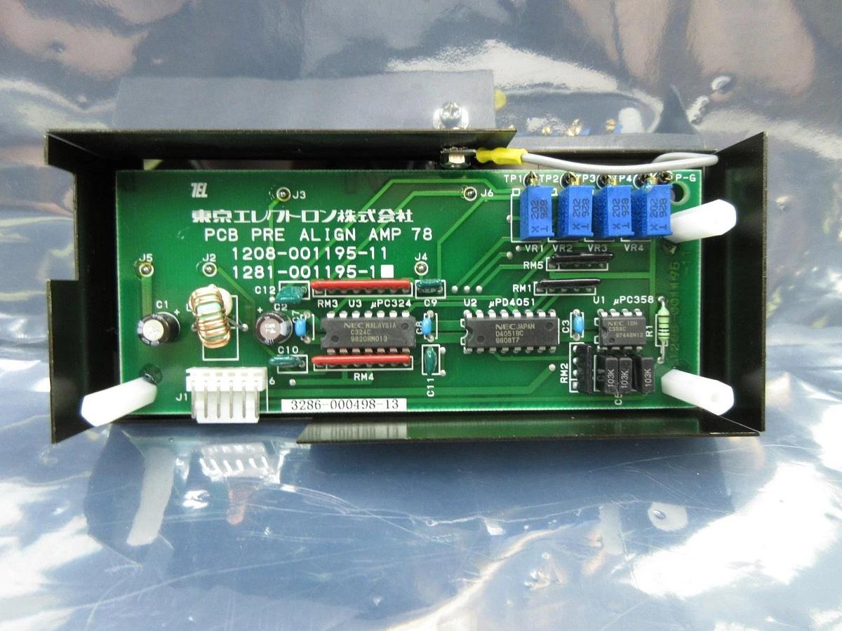 Used TEL Tokyo Electron 1281-001195-1 Prealigner AMP 78 PCB 1208-001195-11 Working