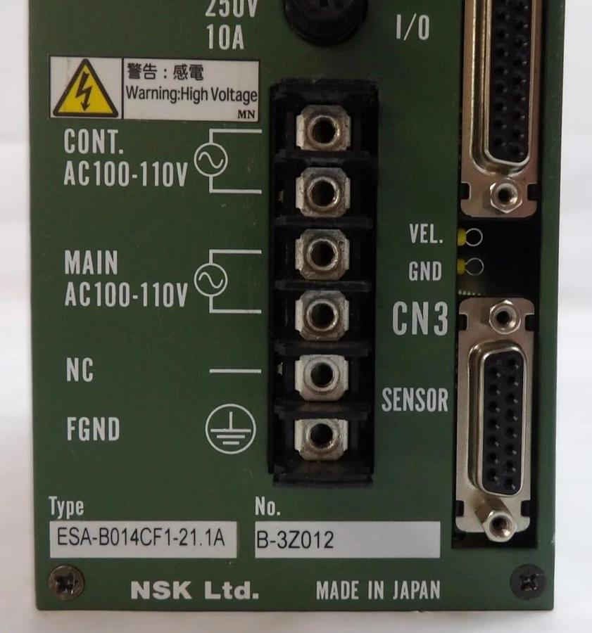 Used NSK ESA-B014CF1-21.1A Industrial Robot Servo Motor Drive ESA Series Working