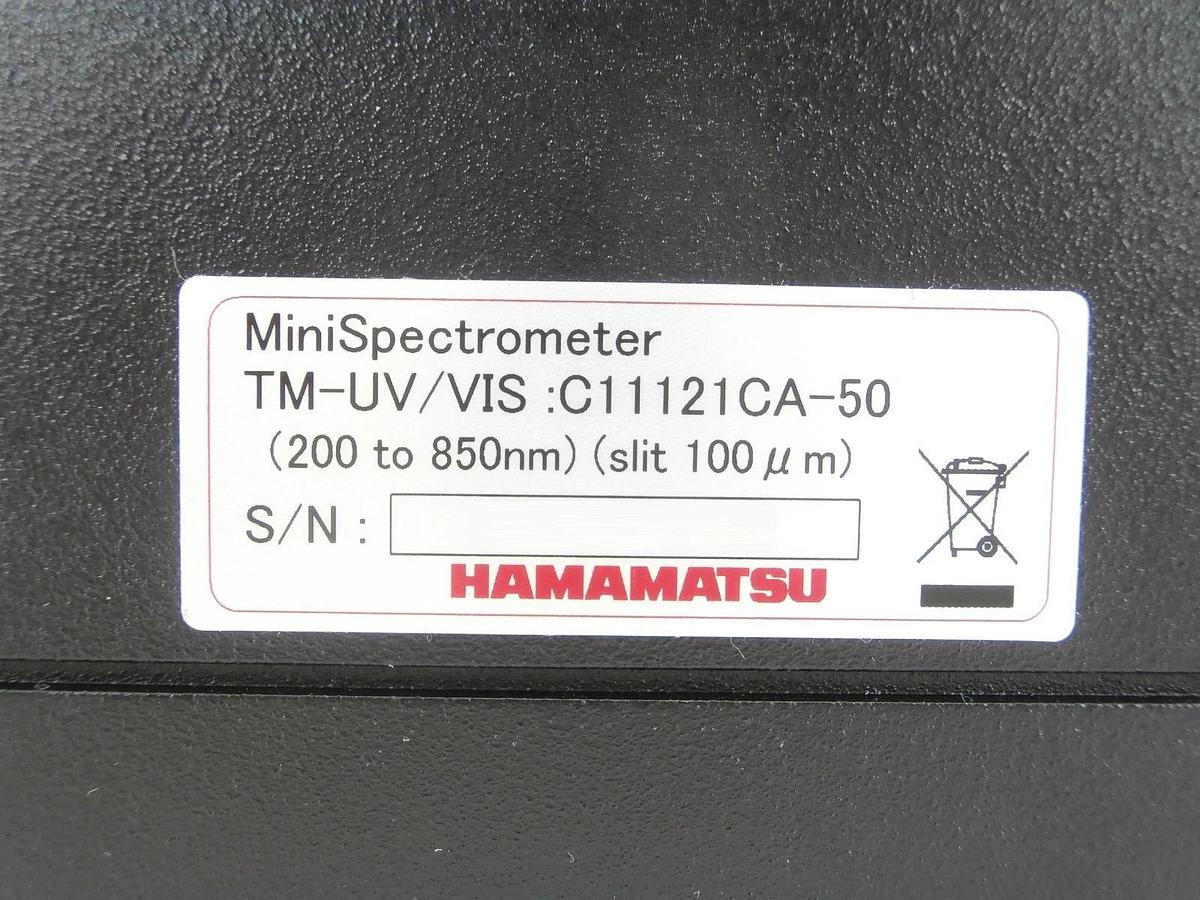 Used Hamamatsu C11121CA-50 UV/VIS Spectrometer TM-UV/VIS Type III Working Surplus