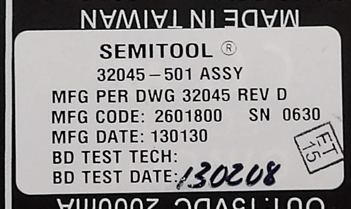 Semitool 32045-501 Anneal Control Box PCB Stack 32044-01 New Surplus