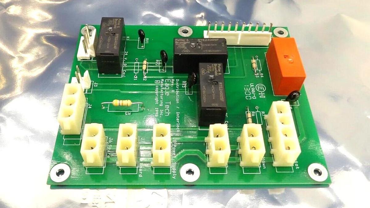 Used Eagle Tech Distribution and Interlock PCB Reseller Lot of 2 Working Surplus