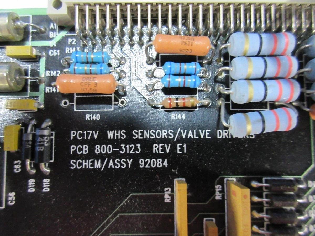 Used Amray 92084-01 PC17V WHS Sensors/Valve Drivers PCB 800-3123 Used Working