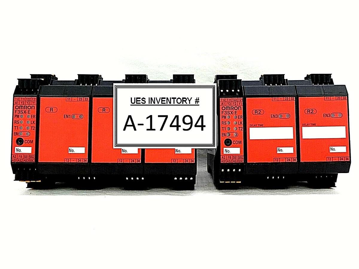 Used Omron FSX3-E Safety Controller FSX3-E-RRR FSX3-E-R2R2 Lot of 2 TEL Trias Working
