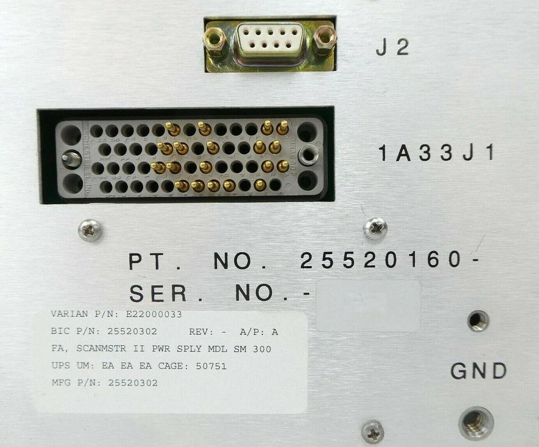 Refurbished Brookhaven 25520302 DC Offset Supply SCANMASTER II Varian E22000033 Refurbished