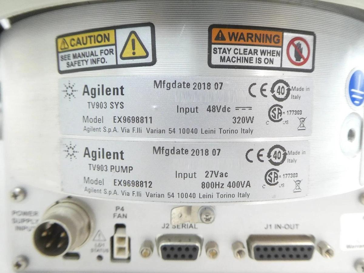 Used TV903 Agilent EX9698811 Turbomolecular Pump Turbo Working
