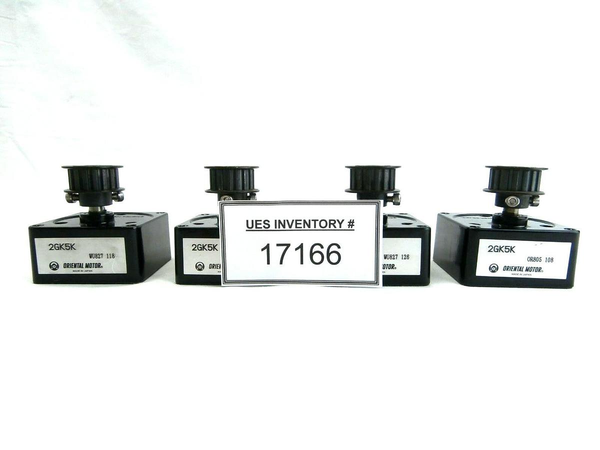 Used Oriental Motor 2GK5K Gear Head Reducer Reseller Lot of 4 Used Working