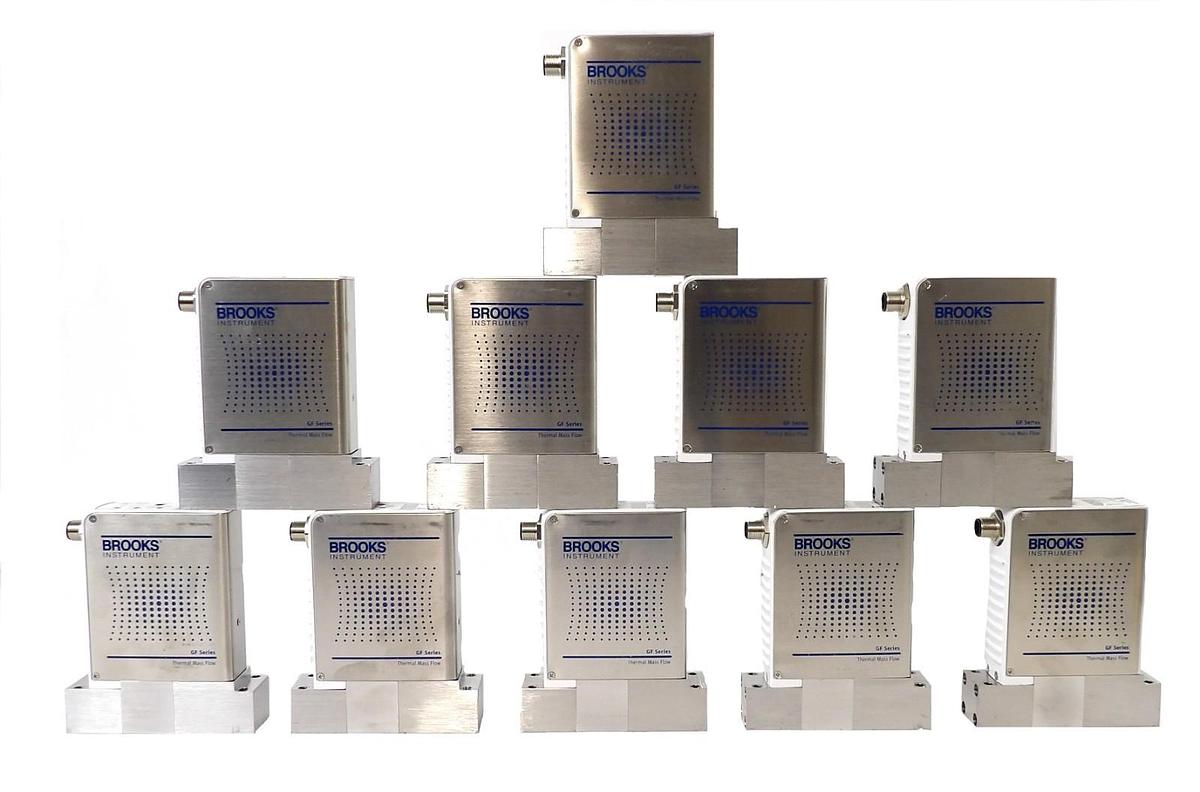 Used Brooks Instrument GF125C-105871 Mass Flow Controller MFC Reseller Lot of 10
