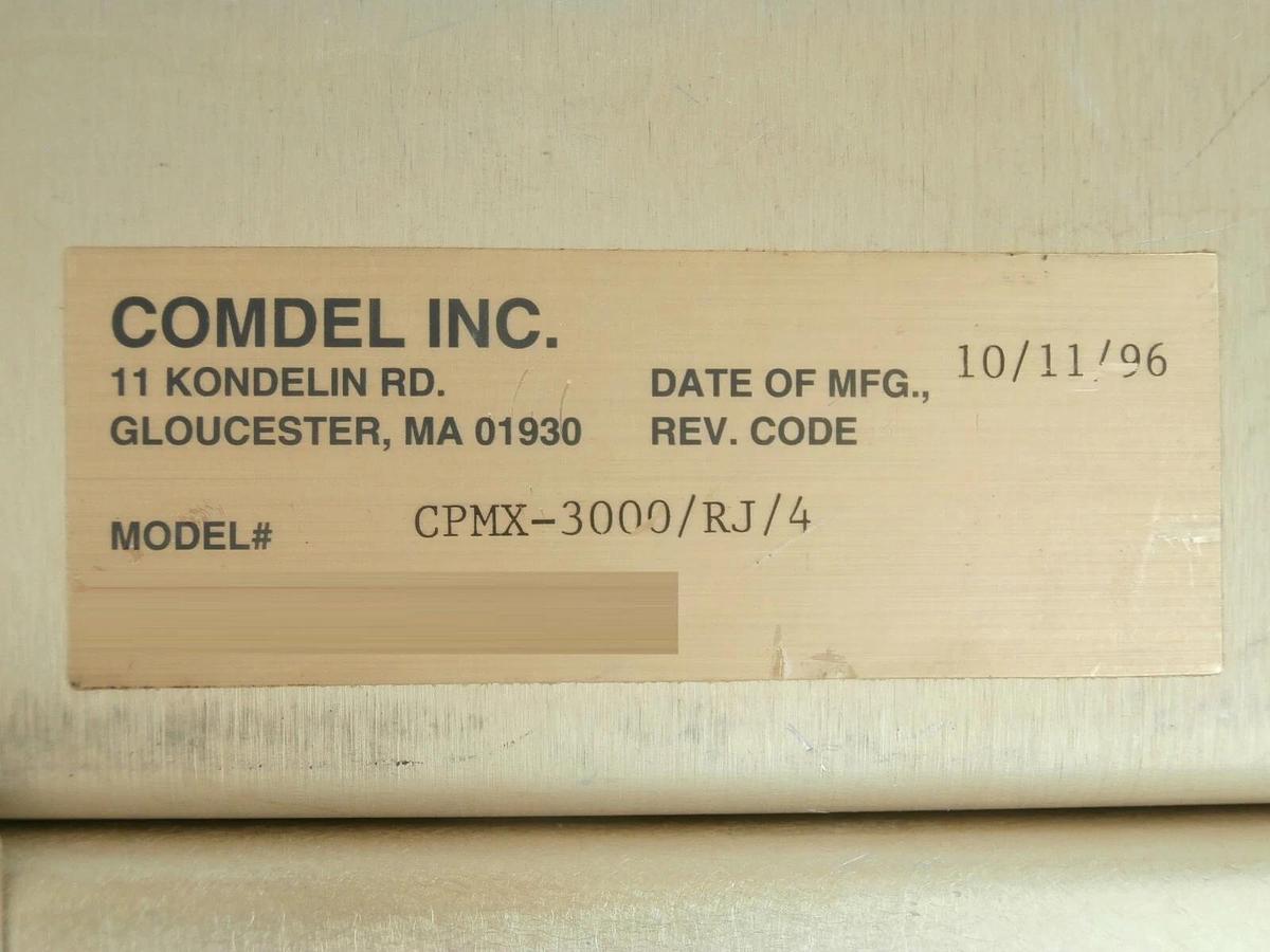 Used Comdel CPMX-3000/RJ/4 RF Matching Network Lam Research FPD Working