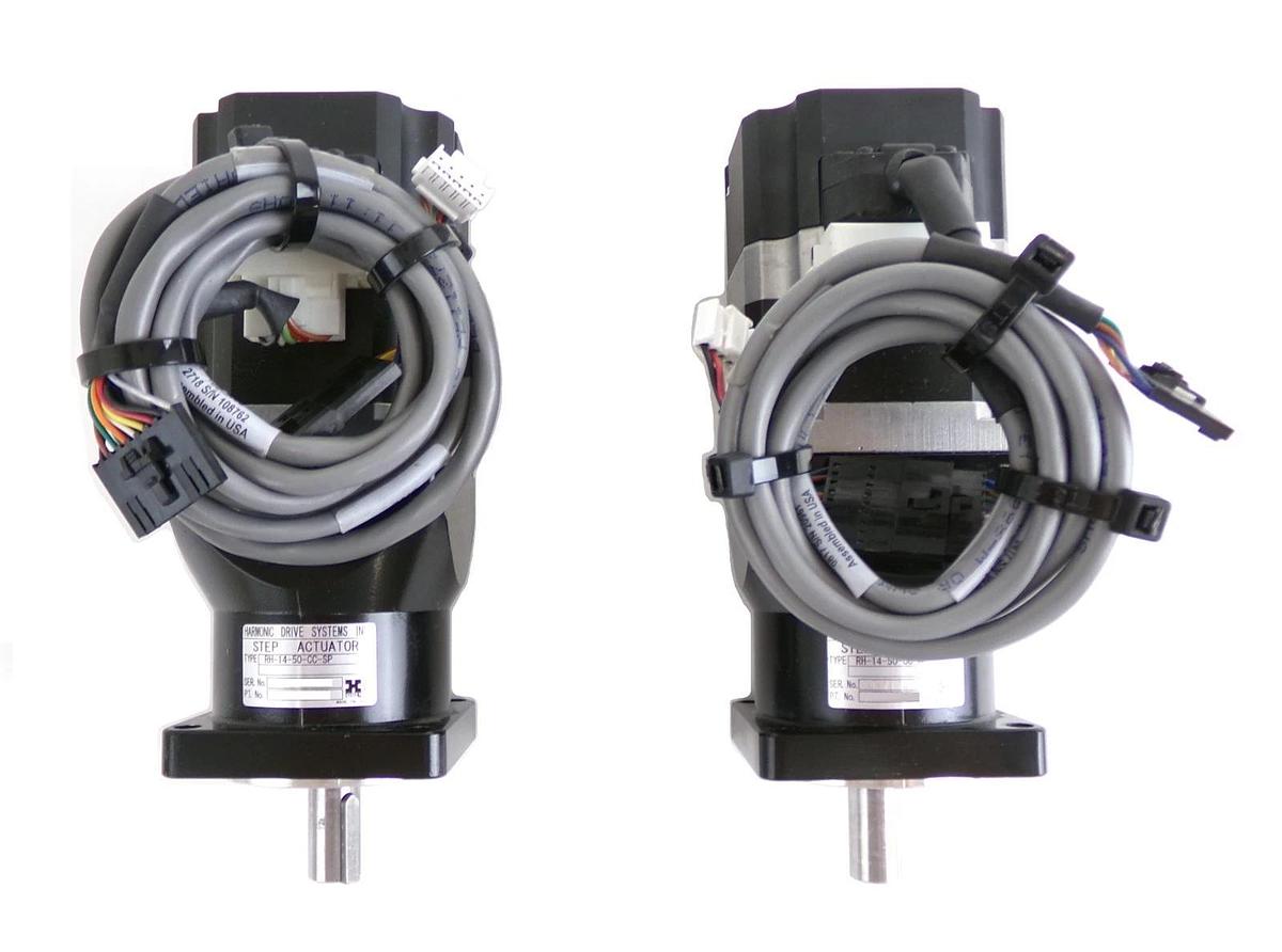 Used Harmonic Drive RH-14-50-CC-SP DC Servo Step Actuator Lot of 2 Working