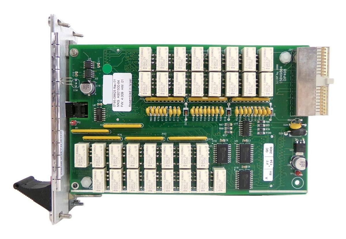Used MKS Instruments AS01500-64 Cleaner Interlock #1 PCB Card 0195-08825 Working