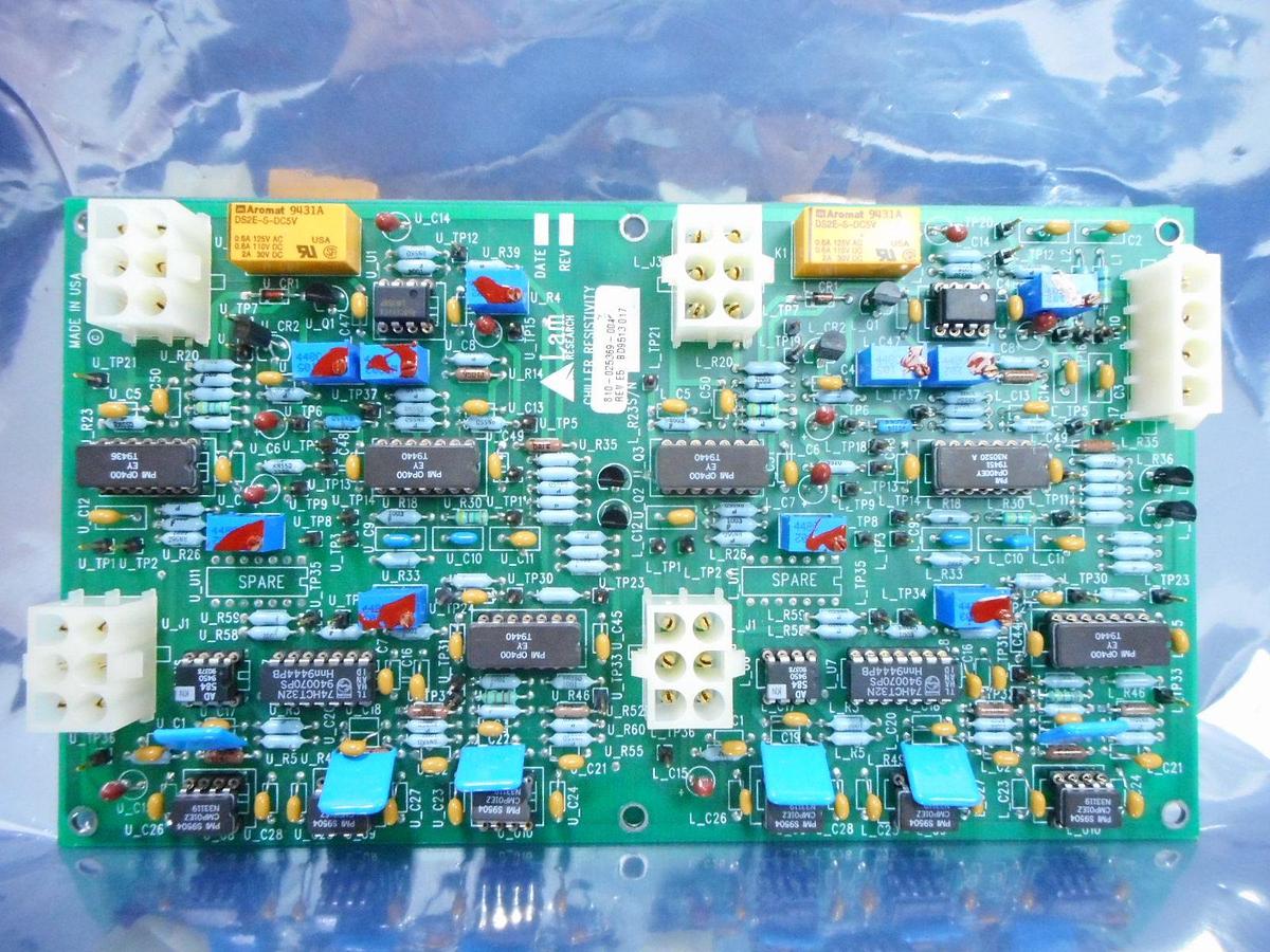 Used Lam Research 810-025369-002 Chiller Resistivity Board PCB Rev. E5 Untested AS-IS