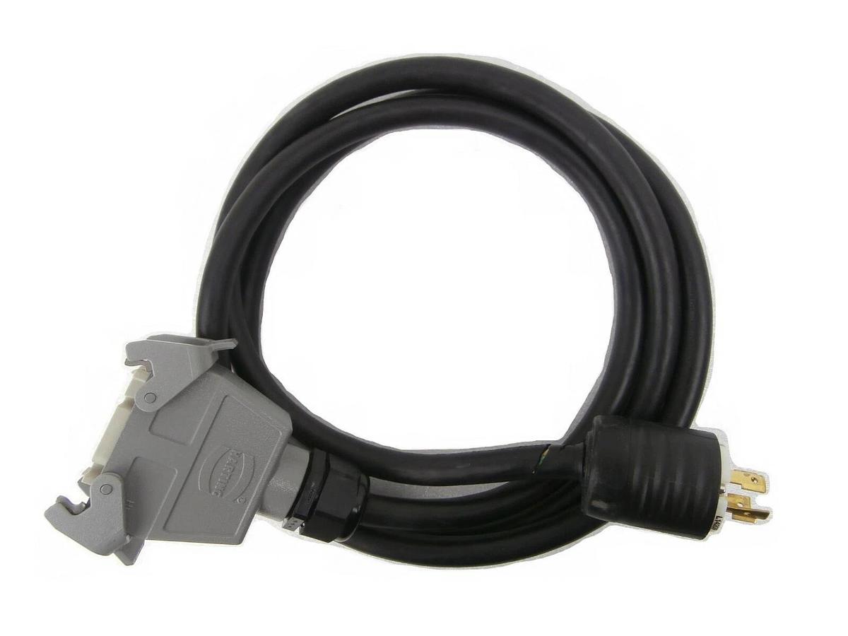 Used Edwards E21909516 iQDP Power Plug with 8.5 Foot Cable 2.5M iQDP40 iQDP80 Working