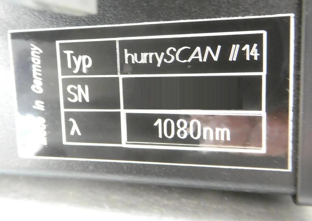 Used ScanWeld SWM-100 (1um) Industrial Laser ScanLab hurrySCAN II 14 1080nm Untested