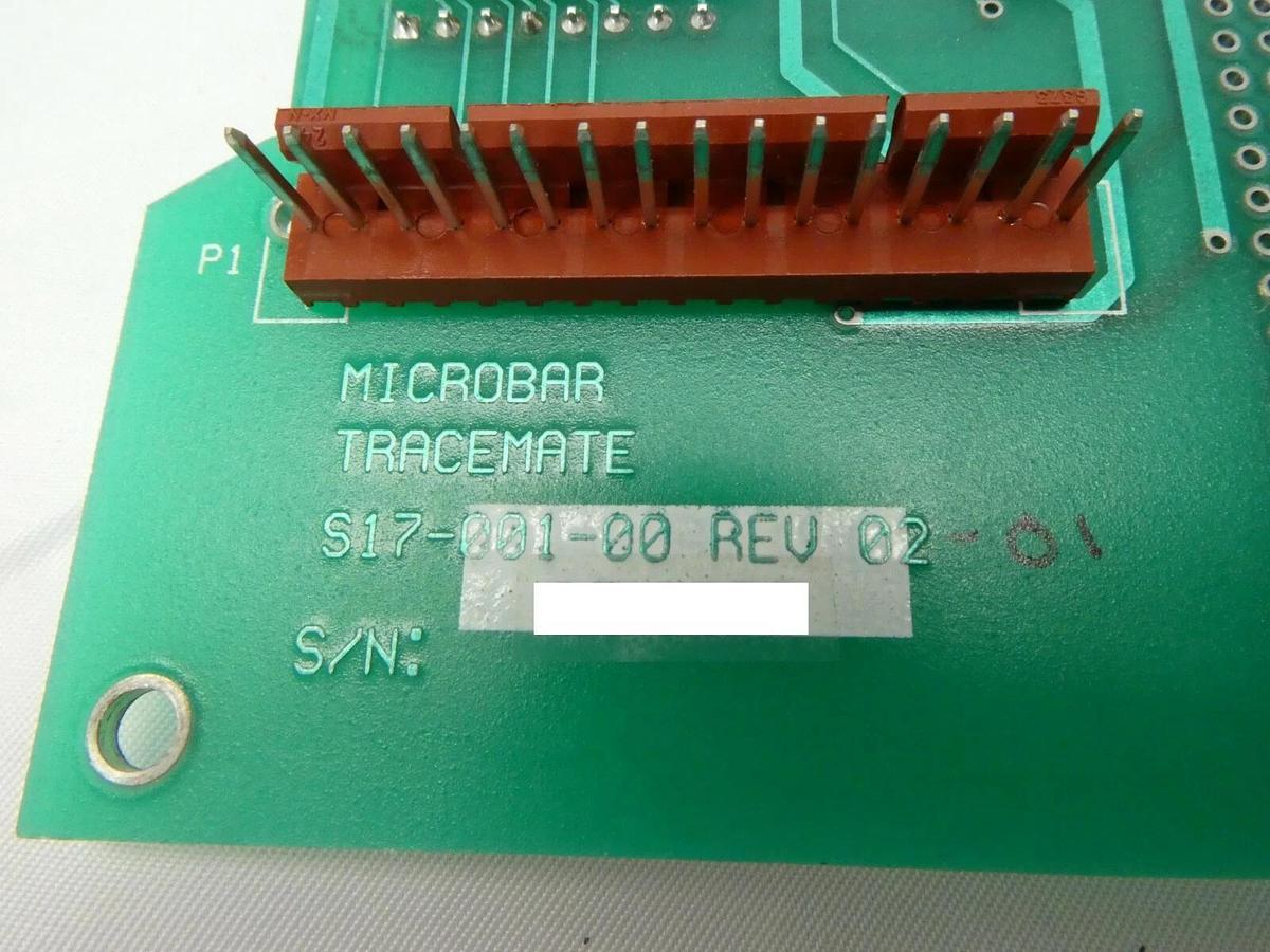 Used Microbar Systems S17-001-00 Trackmate Operator Input Panel PCB Rev. 02-01 Spare