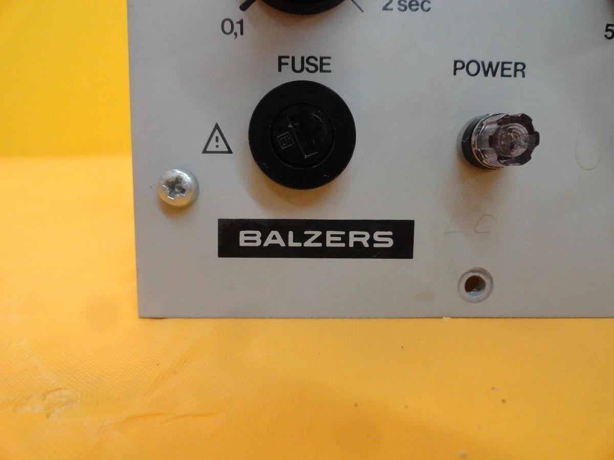 Used Balzers BG M12 505 Valve Control Unit RVG 040 Used Working
