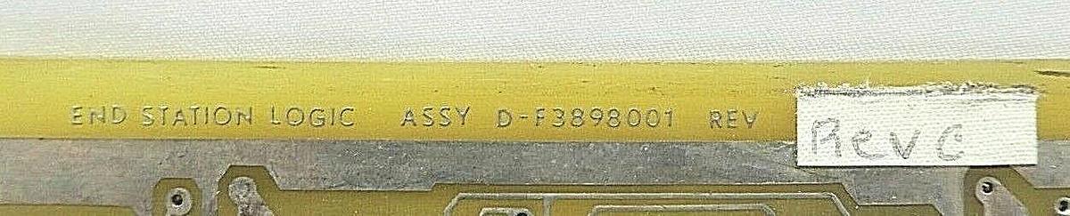 Used Varian Semiconductor VSEA D-F3898001 End Station Logic PCB Card Rev. C Working