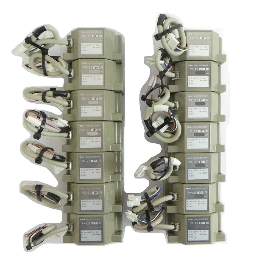Used SUNX PX-21 Obstacle Detection Sensor Reseller Lot of 14 Working Surplus