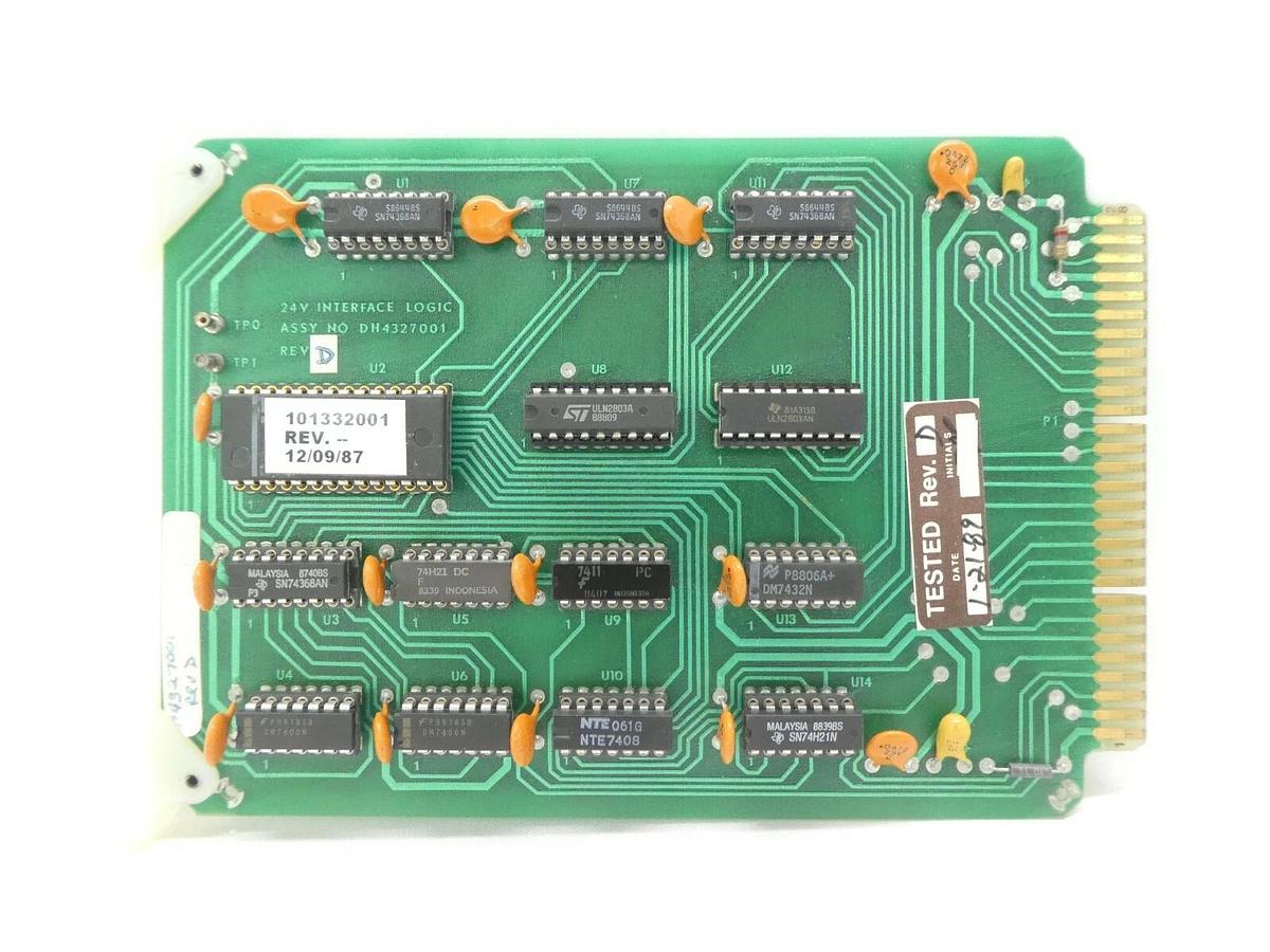 Used Varian Semiconductor VSEA DH4327001 24V Interface Logic PCB Card Rev. D Working