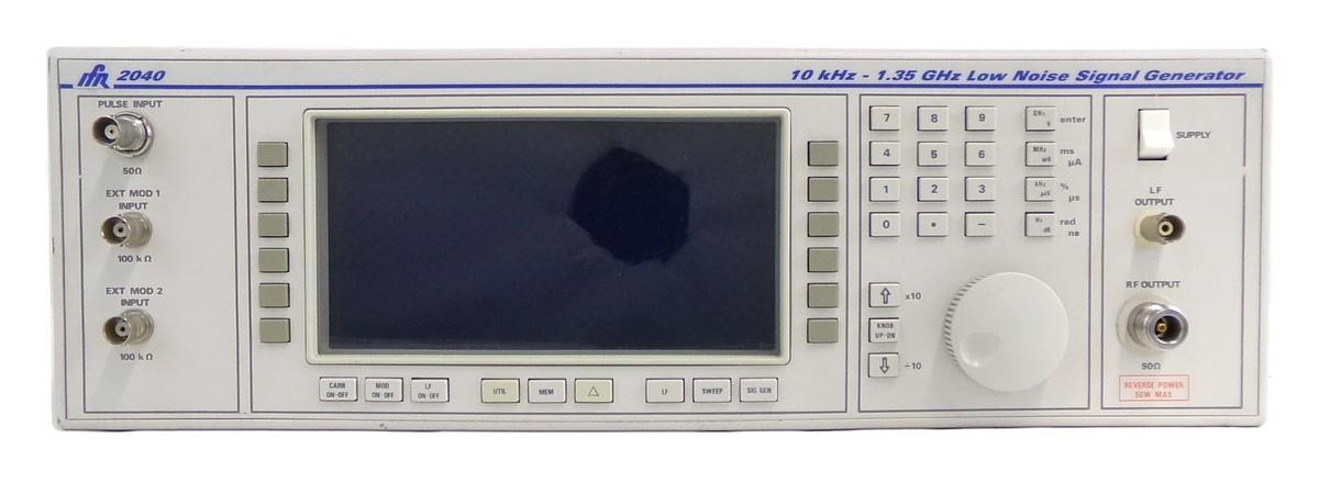 Used IFR 2040 10khz-1.35Ghz Low Noise Signal Generator Opt. 2 9.13 Error 27 Untested