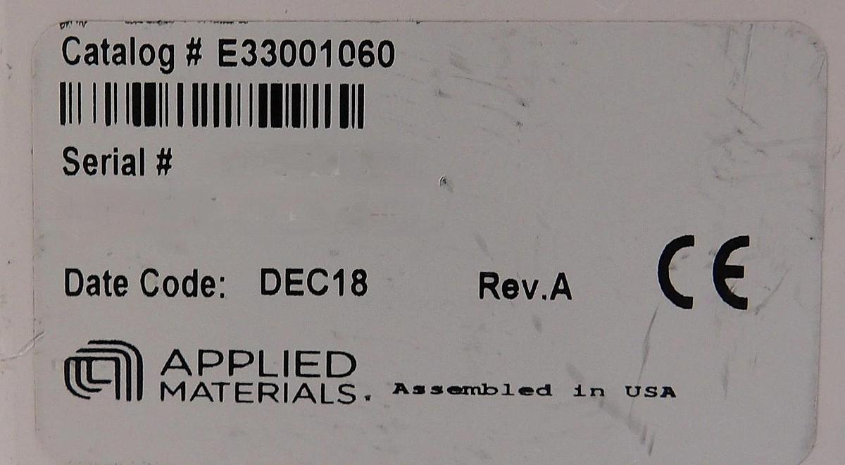 Used AMAT Applied Materials E33001060 Micro-Ion Gauge E37001013 Working Surplus