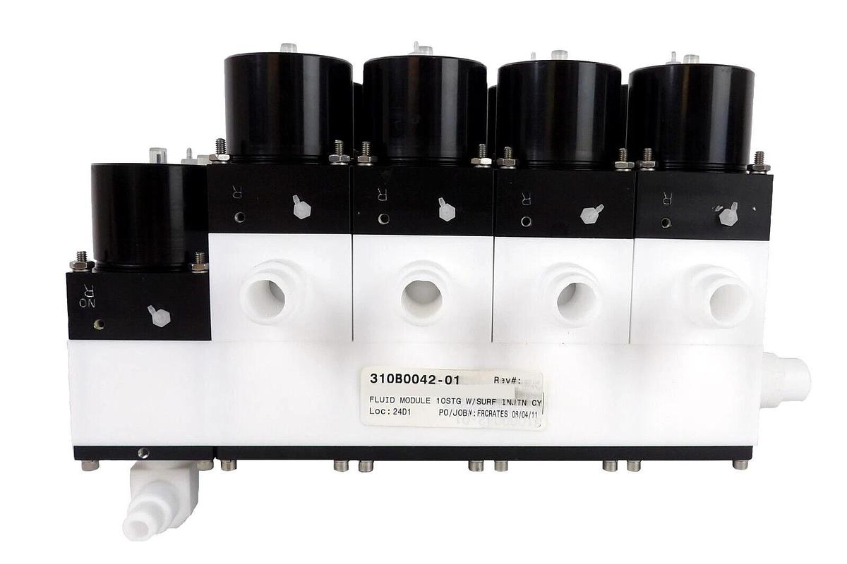 Used Semitool 310C0096-503 10STG Fluid Module W/Surf Manifold Assembly SRD Working
