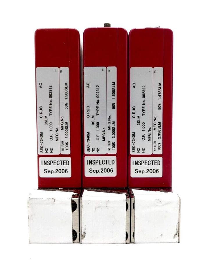 Used Horiba STEC SEC-7300 Mass Flow Controller MFC SEC-7340 SEC-7330 Lot of 5 Working