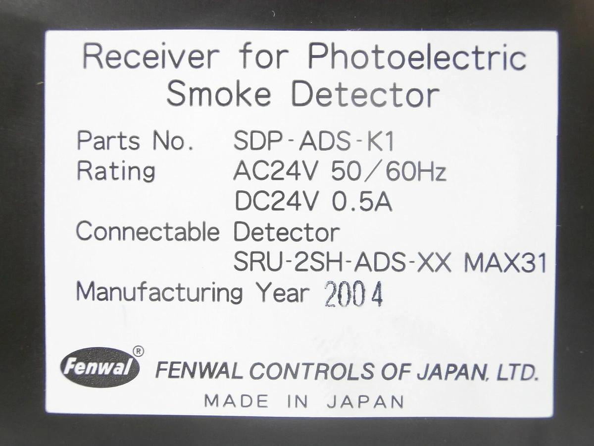 Used Fenwal Controls SDP-ADS-K1 Receiver for Photoelectric Smoke Detector Working