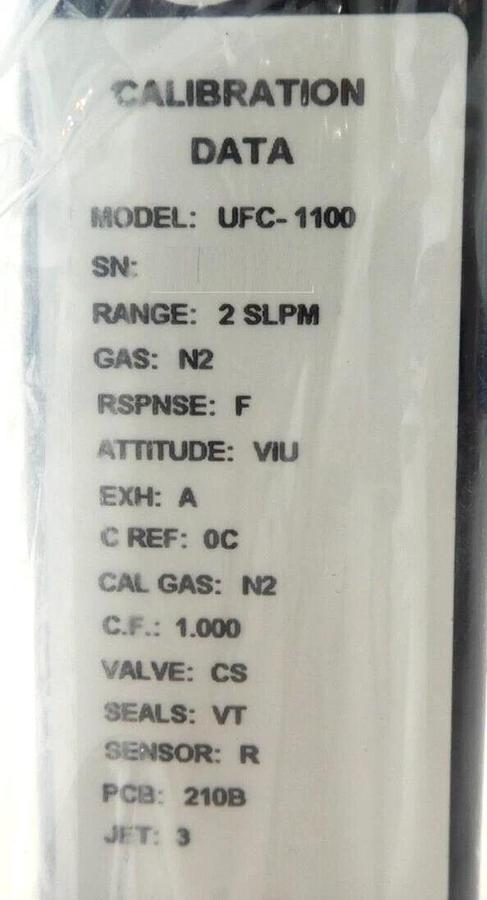 Refurbished UNIT UFC-1100A Mass Flow Controller MFC UFC-1100 2 SLM N2 OEM Refurbished