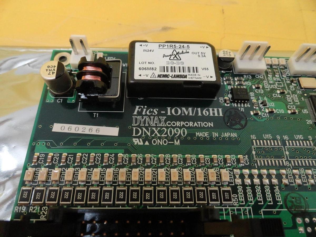 Used Dynax DNX2090 DC-DC Power Interface Board PCB Fics-IOM/16HI TEL T-3044SS Working