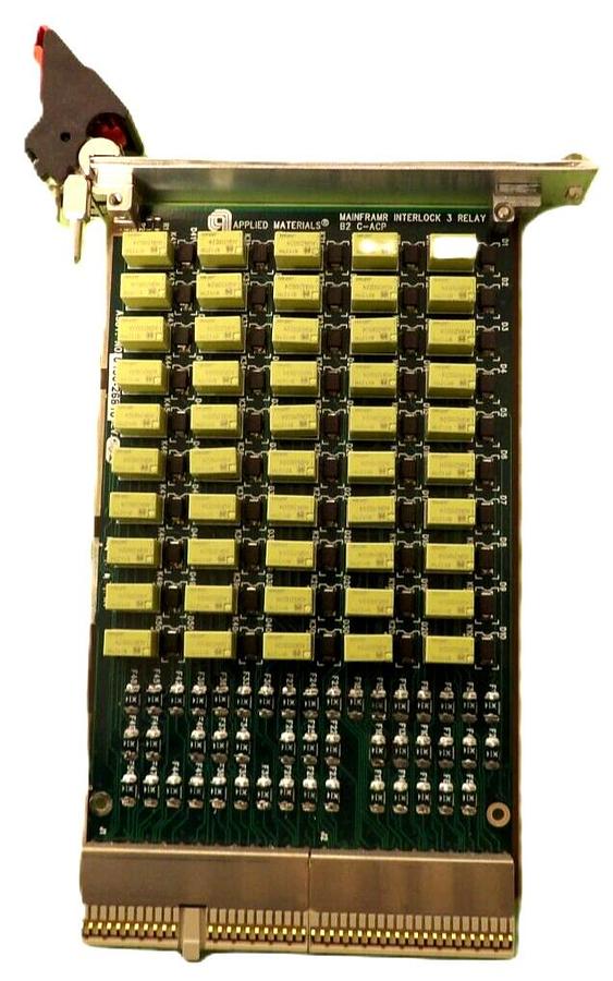 Used AMAT Applied Materials 0190-26810 MainFrame Interlock 3 Relay PCB Working Spare
