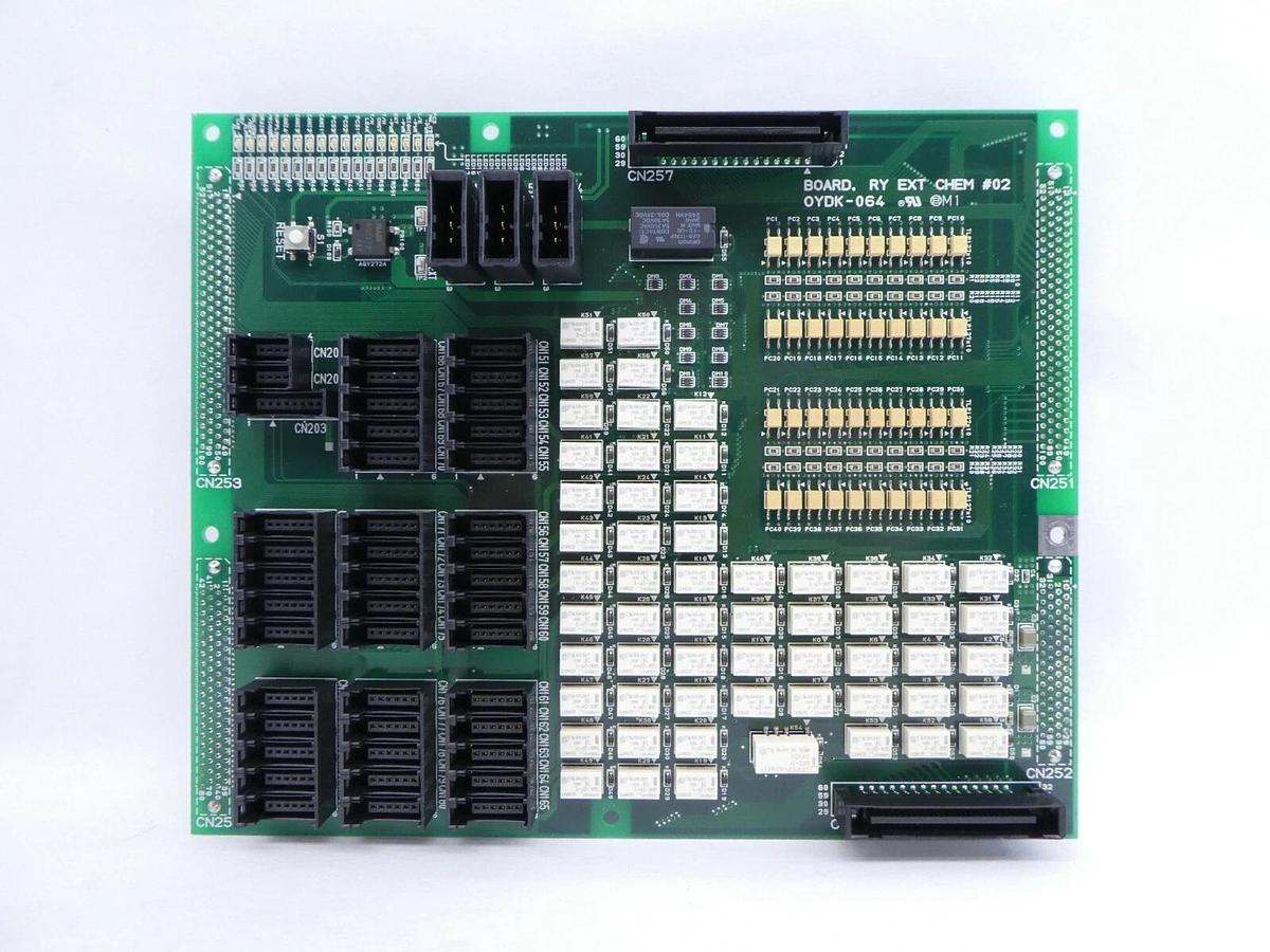 Used TEL Tokyo Electron OYDK-064 Interface PCB RY EXT CHEM #02 Lithius Working Spare