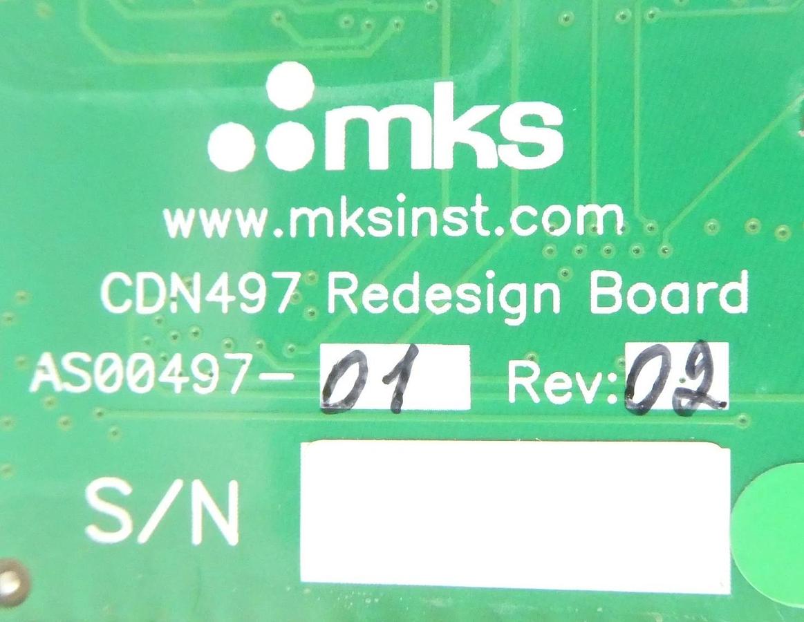 Used MKS Instruments AS01500-4-1 Interlock Module PCB CDN497 AMAT 0190-37669 Working